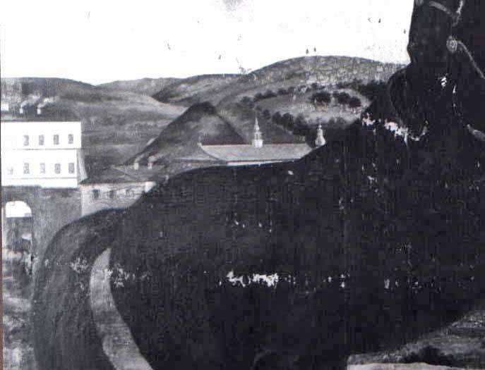 07_002.jpg - Pohled na Kyšperk z roku 1708 (výřez z obrazu J.P. van Bredy)