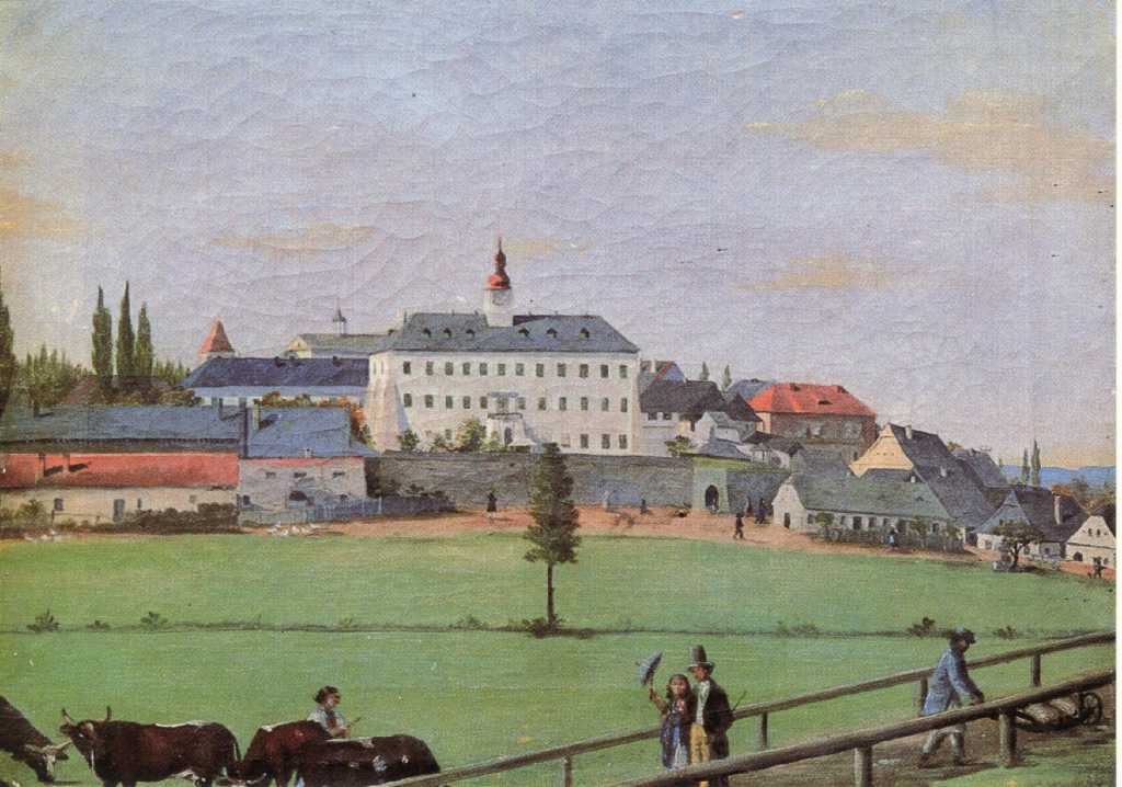 07_009.jpg - Kyšperk od Kunčic kolem roku 1850. Maloval Ignác Umlauf