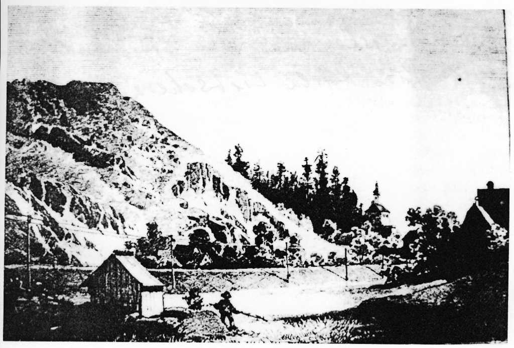 01_003.jpg - Kopec Hradisko kolem roku 1870 podle malíře Karla Liebschera