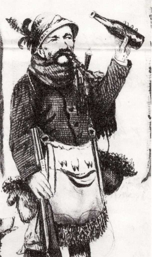 29_016.jpg - Josef Zapp (1801 - 1882), hraběcí lesník. Kresba Daniela Gebella